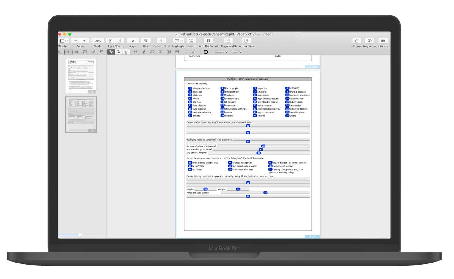 fillable pdf software for mac